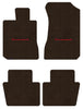 Lloyd Ultimat Front & Rear Mats for '72-76 Chevy Bel Air W/Red on Black Chevy