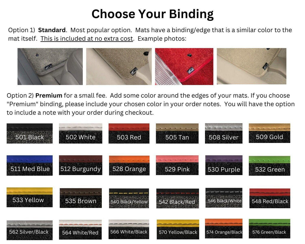 Lloyd Luxe Front & Rear Mats for '68-69 Chevy Malibu W/Silver Chevy Letters