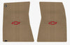Lloyd Berber Front Mats for '68-69 Chevy Malibu W/Red Chevy Outline Bowtie