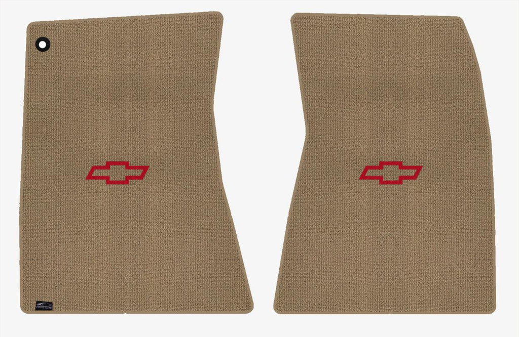 Lloyd Berber Front Mats for '68-69 Chevy Malibu W/Red Chevy Outline Bowtie