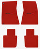 Lloyd Velourtex Front & Rear Mats for '68-69 Chevy Malibu W/Black/Red Malibu SS