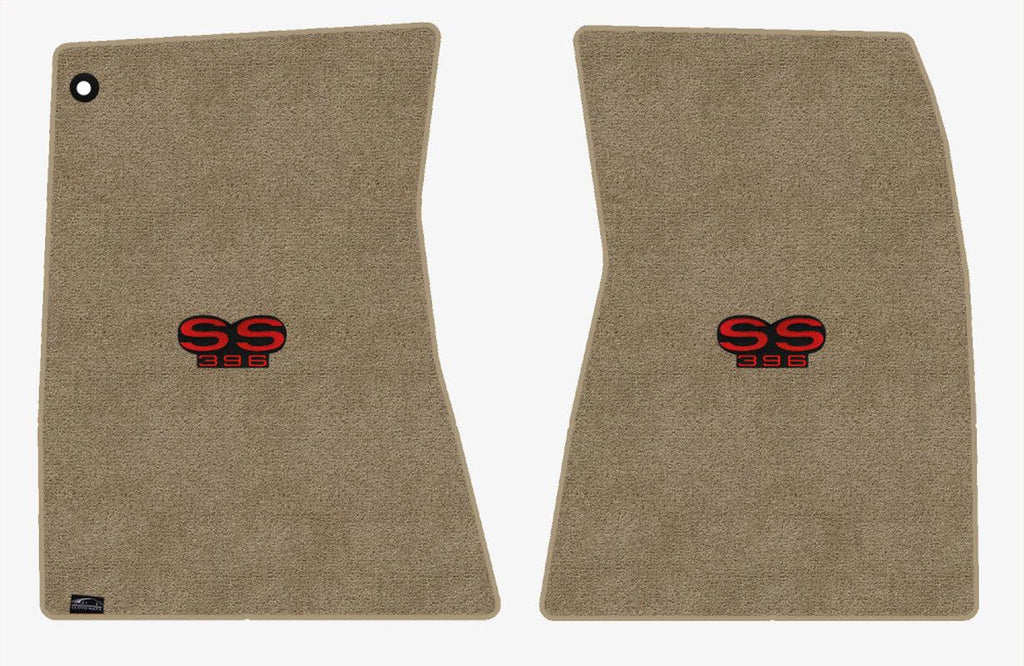 Lloyd Ultimat Front Carpet Mats for '68-69 Chevy Malibu W/Red on Black SS 396
