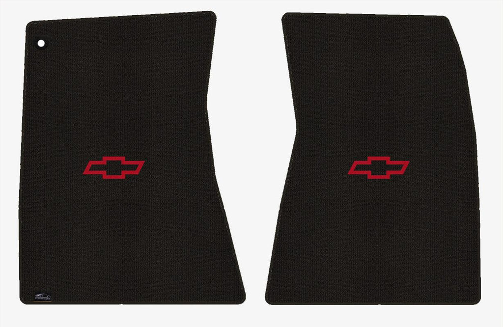 Lloyd Berber Front Mats for '68-69 Chevy Malibu W/Red Chevy Outline Bowtie