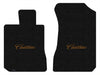 Lloyd Luxe Front Carpet Mats for '67-68 Cadillac Calais W/Gold on Black Cadillac