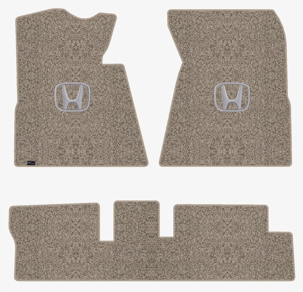 Lloyd Berber Front & Rear Mats for '12-13 Honda Civic W/Silver on Black Honda H