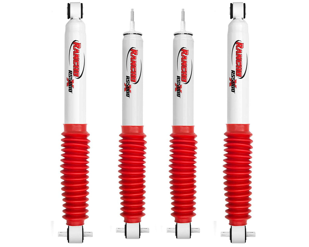 Rancho RS5000X Gas Shocks Set for 1996-2006 Jeep Wrangler 4WD TJ LJ