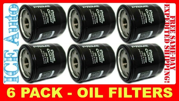 6 PACK - Prime Guard Premium Engine OIL FILTERS (Fram, Wix, AC Delco) POF241