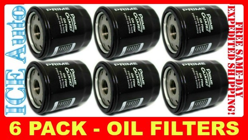 6 PACK - Prime Guard Premium Engine OIL FILTERS (Fram, Wix, AC Delco) POF241