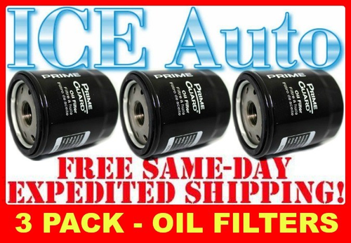3 PACK - Prime Guard Premium Engine OIL FILTERS (Fram, Wix, AC Delco) POF241