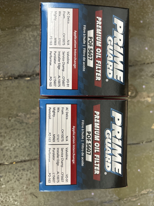 Lot Of 4 Engine Oil Filter Prime Guard POF5607