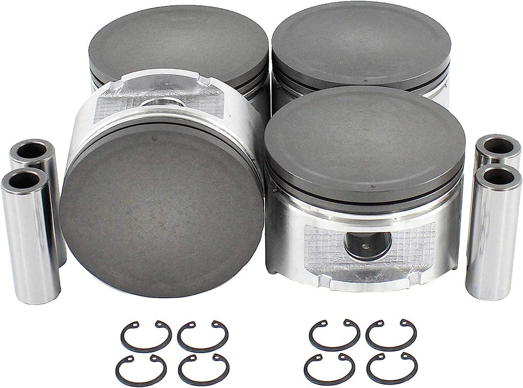 DNJ P607.40 Oversize Piston Set for 1989-1992 / Nissan / 240SX, Axxess, Stanza / 2.4L / SOHC / L4 / 12V / 2389Cc / KA24E