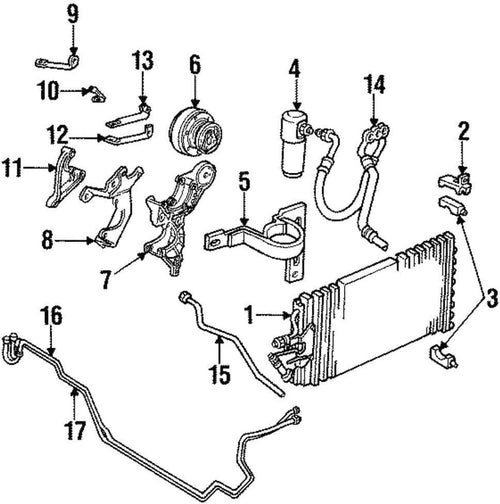 Genuine  19169355 Air Conditioning Evaporator Tube