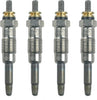 Premium Set of 4 Diesel Glow Plugs for Land Rover Mercedes Benz Peugeot L4