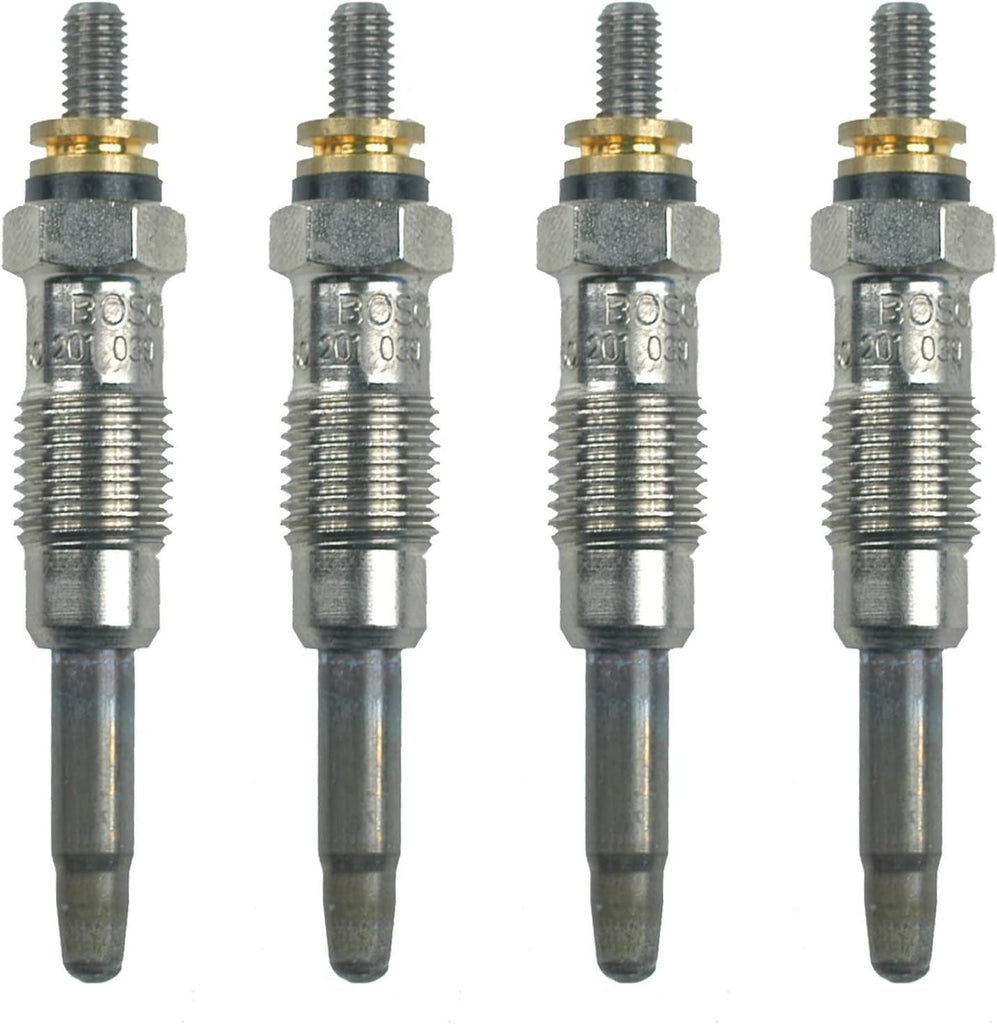Premium Set of 4 Diesel Glow Plugs for Land Rover Mercedes Benz Peugeot L4