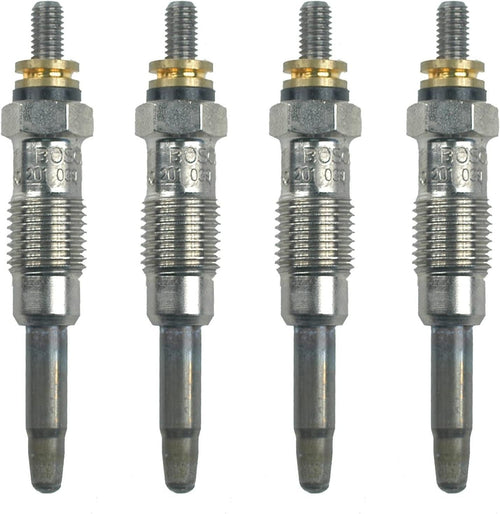 Premium Set of 4 Diesel Glow Plugs for Land Rover Mercedes Benz Peugeot L4