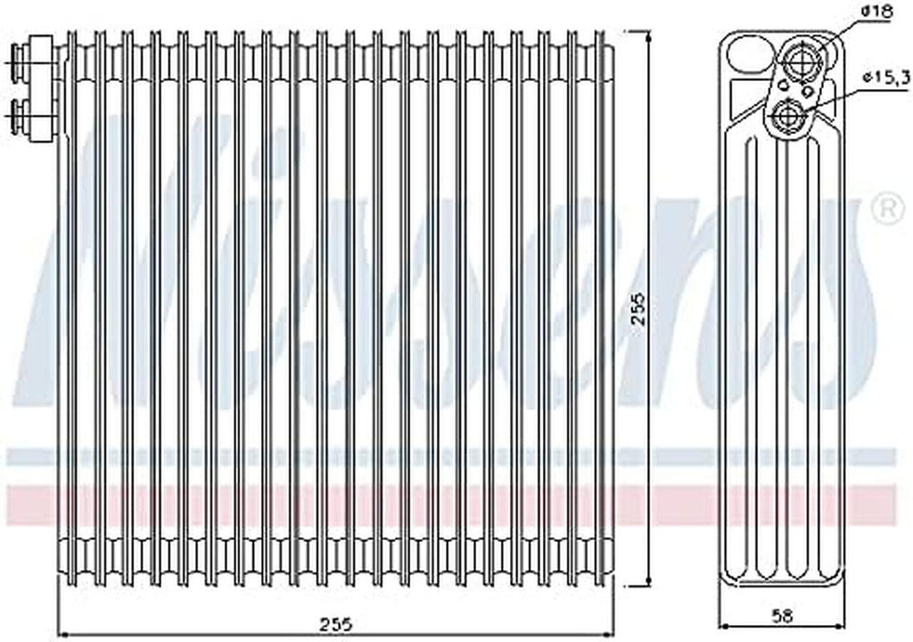 Nissens Air Conditioning Evaporator Core - 92213