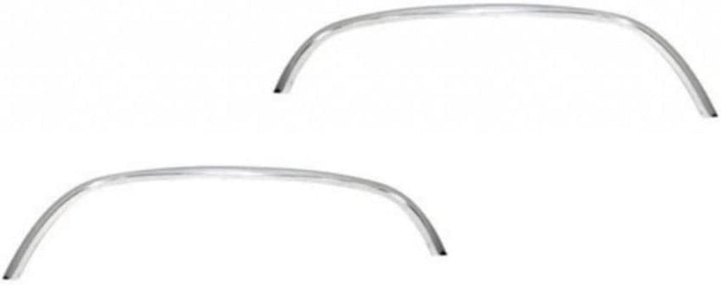 For Chevy K1500 Suburban 1999 Wheel Arch Molding Driver and Passenger Side | Pair | Front | Chrome | GM1290108, GM1291108 | 15546443, 15546444