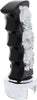 70744 - Manual Transmission Shift Knob - Black/Chrome Skulls Pistol Grip 13/15/18 Speed Gearshift Knob
