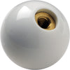 1630008 White 5-Speed Classic Shifter Knob