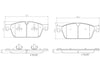 Brembo Front Disc Brake Pad Set for Mercedes-Benz (P50102N)