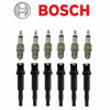 6 Oem BOSCH Kit Ignition Coils & 6 Spark Plugs Set for BMW 3 5 Series X3 X5 Z4