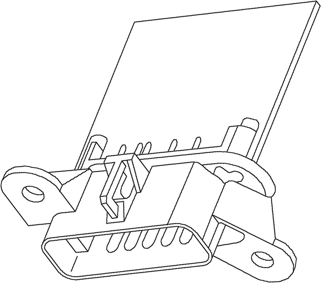 GM Genuine Parts 15-8966 Heating and Air Conditioning Blower Motor Resistor