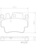 Brembo Front Disc Brake Pad Set for Cayman, 911, Boxster (P65009N)