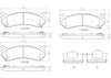 Front Disc Brake Pad Set for Suburban 2500, Yukon XL 2500+More (P10027N)