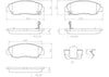 Brembo Front Disc Brake Pad Set for Civic, Accord, CL (P28042N)