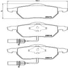 Front Disc Brake Pad Set for A4, A4 Quattro, Passat, A6+More (P85085)