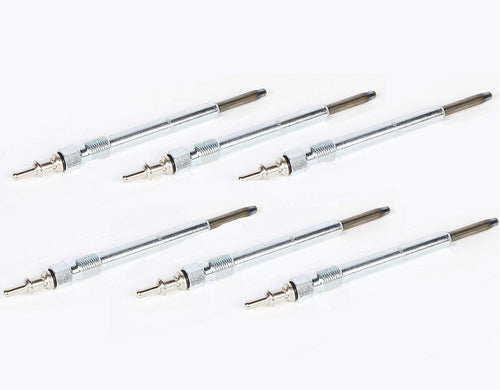 Set of 6 Steel Diesel Glow Plugs for Mercedes Benz E320 W211 2005-2006