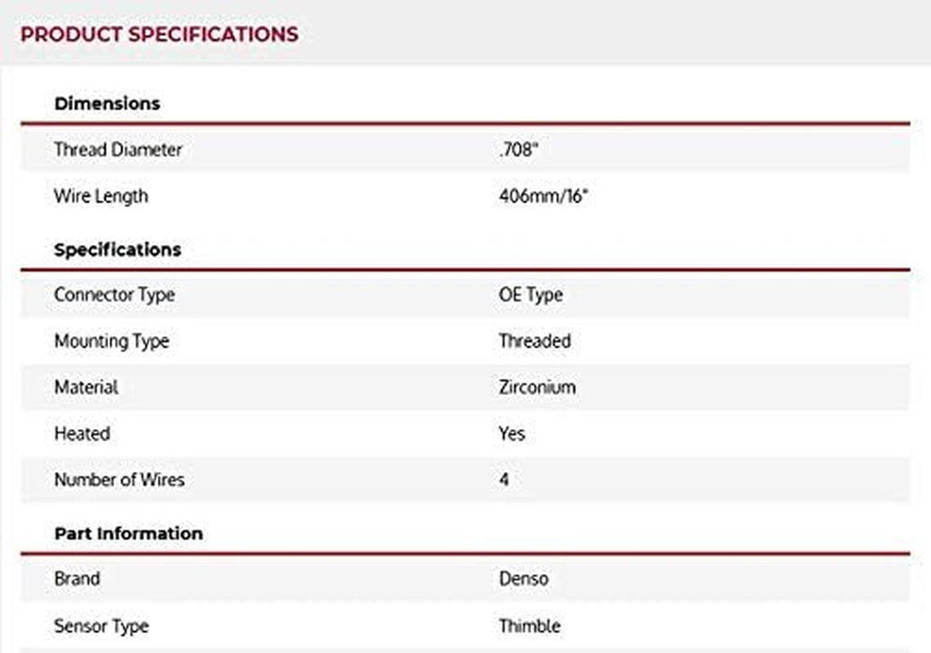 234-4624 Upstream Heated Oxygen Sensor for Toyota/Lexus with 16” Wire and 4-Prong Plug, 0.26 Pounds