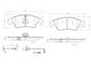 Brembo Front Disc Brake Pad Set for Audi (P85098N)