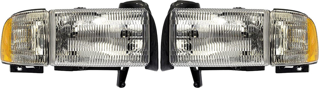 Dorman 1590121 Headlight Assembly for Select Dodge Models, 2 Pack