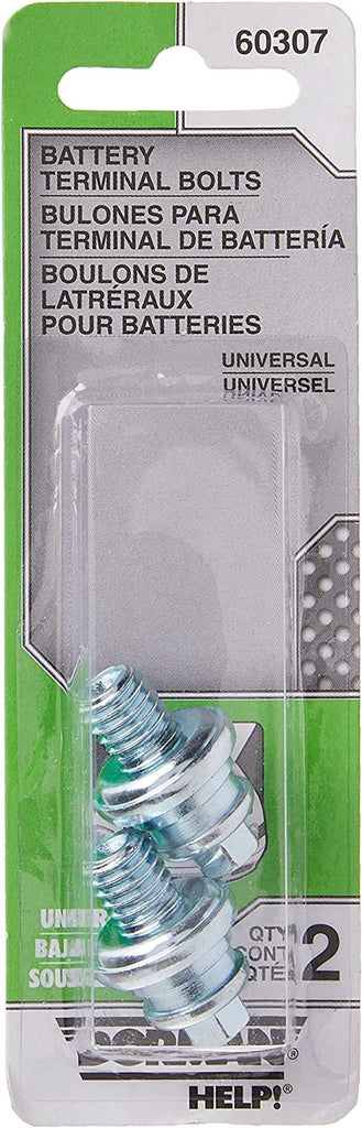 Dorman 60307 3/8 In.-16 X 3/8 In. Stud Length, 1-1/8 In. Long Side Terminal Bolts, 2 Pack Universal Fit
