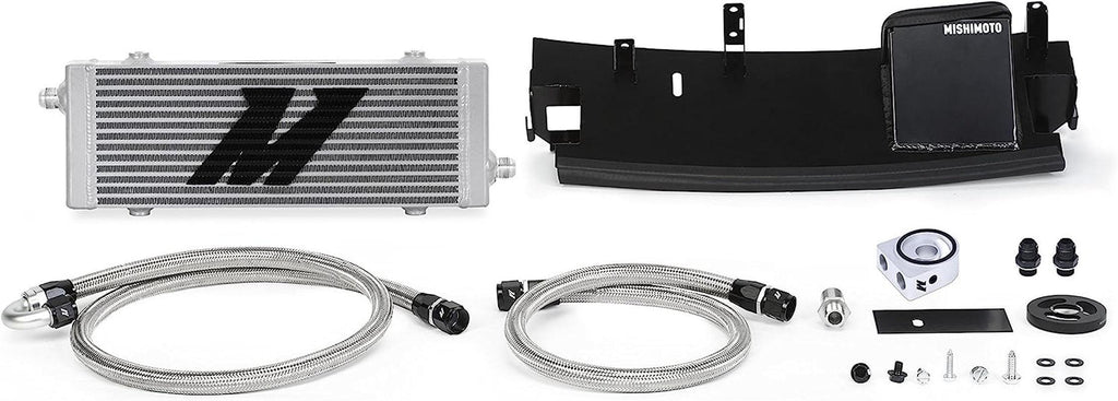 MMOC-RS-16SL Oil Cooler Heat Exchanger Kit Compatible with Ford Focus RS 2016-2018 Sleek Silver