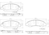 Front Disc Brake Pad Set for Escalade, Escalade ESV, Suburban+More (P09015N)