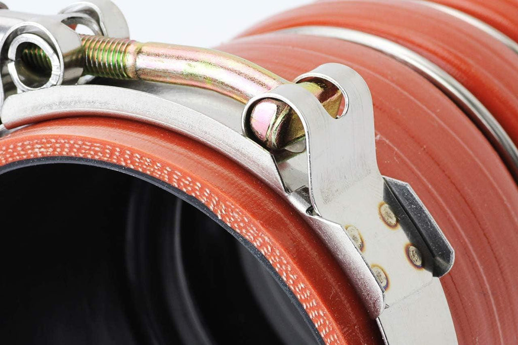 57-1576 Orange High Temp Aramid Reinforced Silicone Intercooler Turbo Hose Boots Kit with T Bolt Clamps