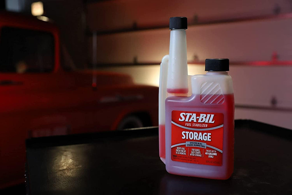 STA-BIL Storage Fuel Stabilizer - Keeps Fuel Fresh for 24 Months - Prevents Corrosion - Gasoline Treatment That Protects Fuel System - Fuel Saver - Treats 40 Gallons - 16 Fl. Oz. (22207)
