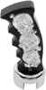 70744 - Manual Transmission Shift Knob - Black/Chrome Skulls Pistol Grip 13/15/18 Speed Gearshift Knob
