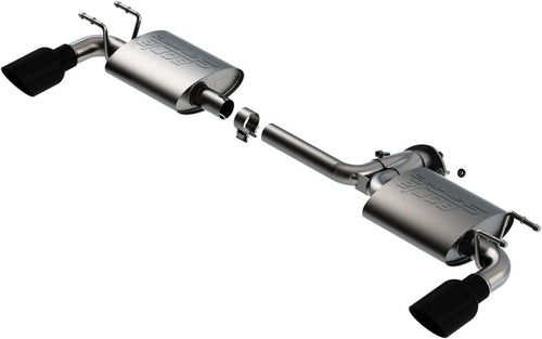 - 19-21 Mazda 3 Hatchback 2.0/2.5L NA S-Type Axle-Back Black Chrome Tips (11970BC)