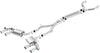 140726 S-Type Cat-Back Exhaust System 3 In. Incl. Connecting Pipes/Mufflers/Hardware/4 In. Dual round Rolled Angle-Cut Tip Dual Split Rear Exit S-Type Cat-Back Exhaust System