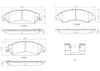 Front Disc Brake Pad Set for Tahoe, Escalade, Escalade Esv+More (P10034N)
