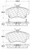 Centric Front Disc Brake Pad for PT Cruiser, Neon (103.08410)
