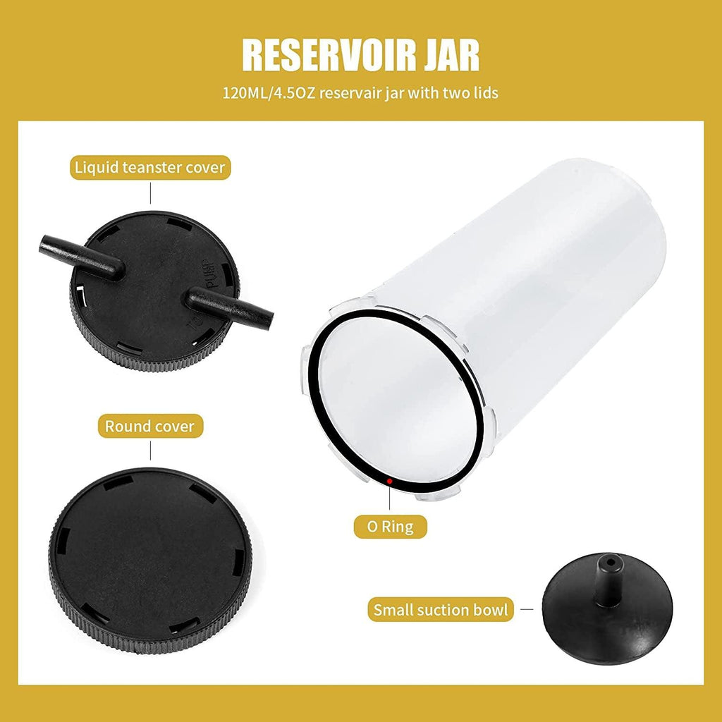 Yonligonju Brake Bleeder Kit with Hand Vacuum Pump with Gauge Adapters Automotive Brake Fluid Bleeding Set for Bike Car Truck (Blue)