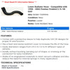 Lower Radiator Hose - Compatible with 1998 - 2002 Pontiac Firebird 5.7L V8 GAS 1999 2000 2001