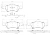 Front Disc Brake Pad Set for Town & Country, Caravan+More (P11015N)