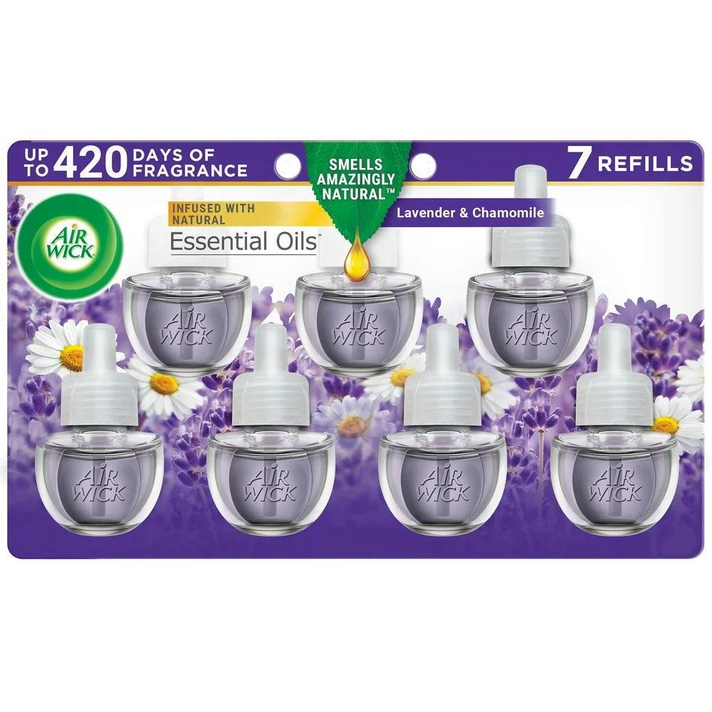 Plug in Scented Oil Refill, 7 Ct, Lavender, Air Freshener, Essential Oils