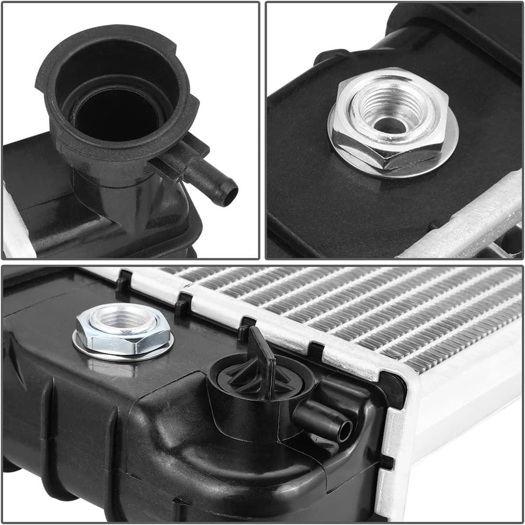  OEM-RA-1475 OE Style Aluminum Core Cooling Radiator Compatible with 92-95 Lumina Apv/Silhouette/Trans Sport, 3.8L with 2 Transmission Oil Coolers