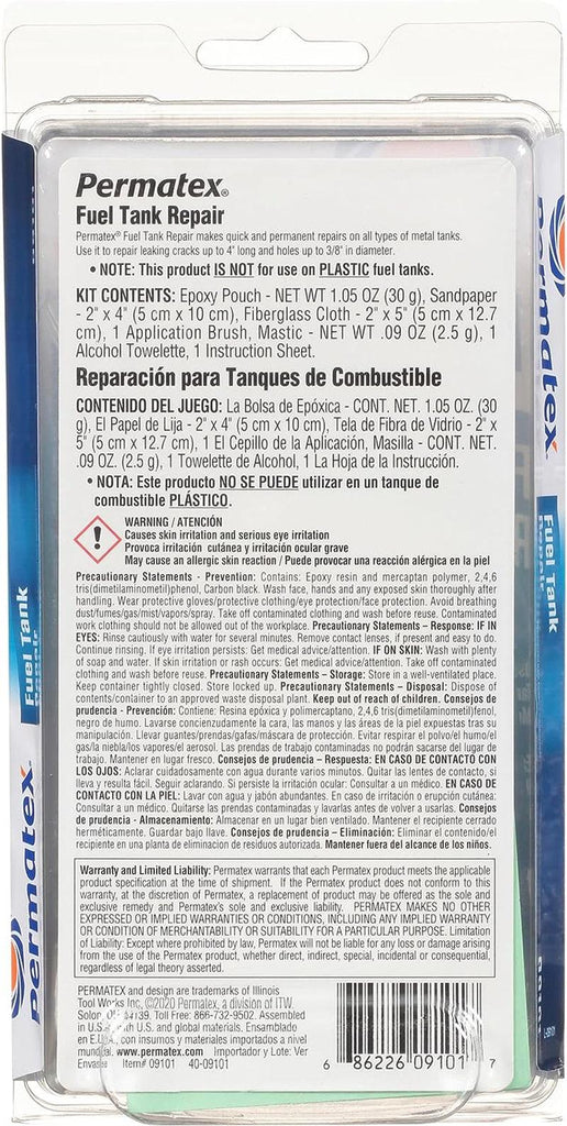 Permatex 09101 Fuel Tank Repair Kit